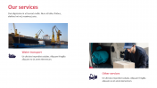 Innovative Logistics Company Services PowerPoint Slide 